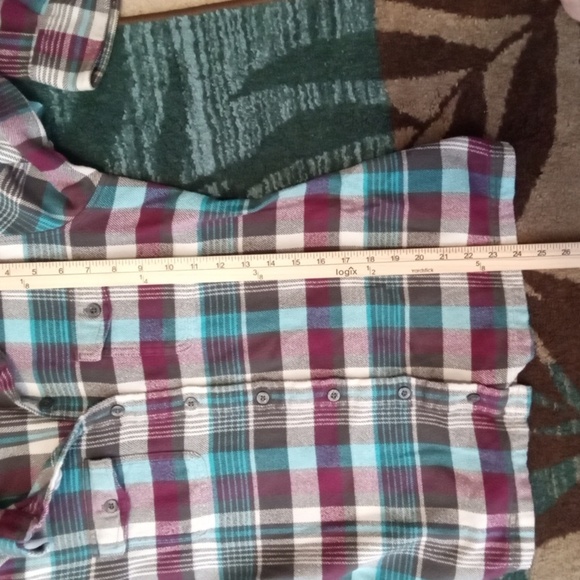 Patagonia Womans Fjord Flannel Organic Cotton Button Down Long Sleeve 2 Xs - Picture 7 of 8